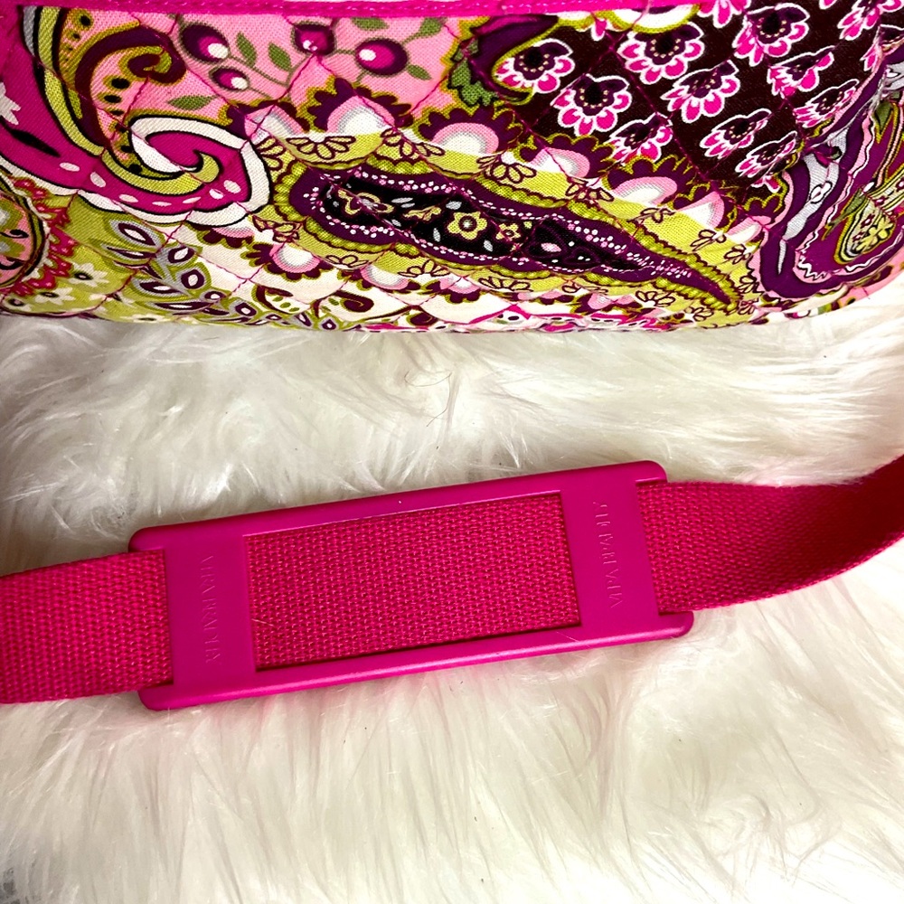 Vera Bradley Pink and Green Travel Bag with Intricate Design. EUC - Picture 4 of 7